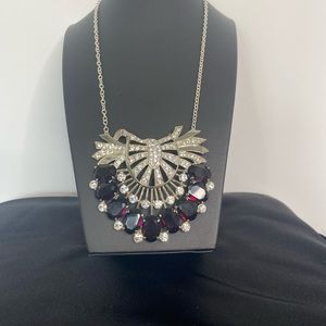 Eisenberg Ice Very Large Ruth Kamke Designed Rhodium Plated Brooch Necklace